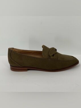 Market & Spruce Abrina loafer shoe flat olive green twist braid slip-on new 8.5